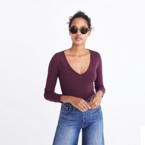 Madewell V-Neck Bodysuit